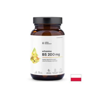 Витамин B5 (Пантотенова киселина) – Повече енергия и устойчивост на стрес, 200 mg, 90 капсули