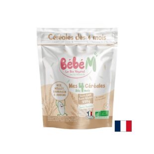 Bébé M Каша с 4 зърнени култури, БИО – За бебета 4+ месеца, 220 g