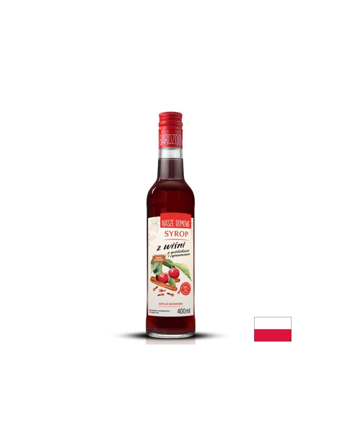 Домашен сироп от вишни с карамфил и канела, 400 ml