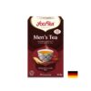 Yogi Tea Men's Tea – аюрведичен чай за мъже с джинджифил, женшен и кардамон, БИО, 17 филтърни пакетчета