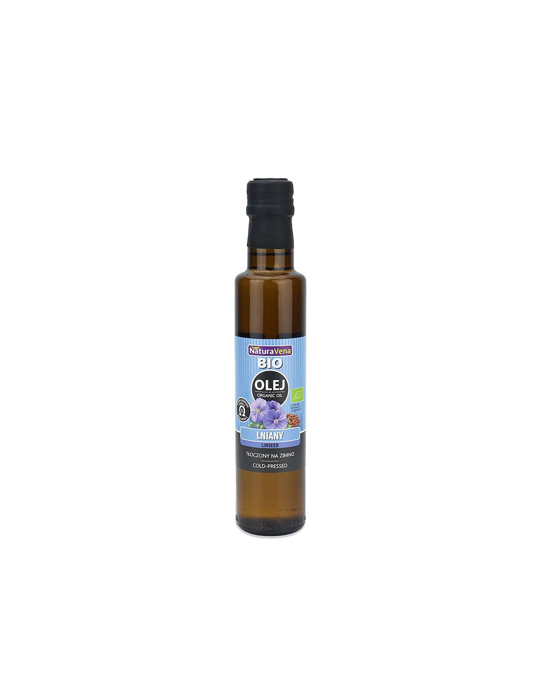 Ленено масло, студено пресовано, БИО, 250 ml