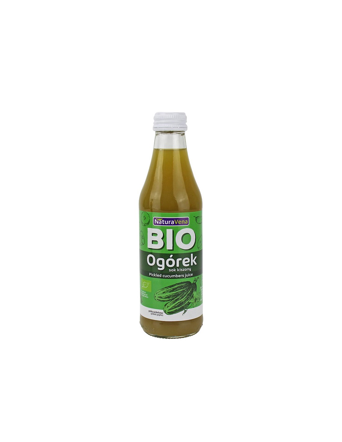 Сок от кисели краставички с чесън, БИО, 250 ml