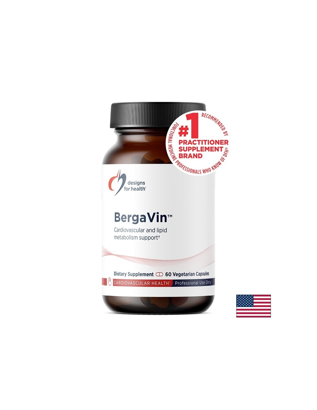 BergaVin – При висок холестерол, бергамот 400 mg + червено грозде 200 mg, 60 капсули
