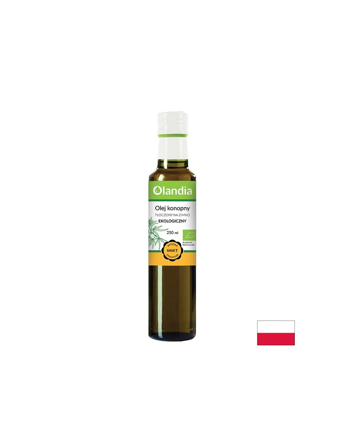 Конопено масло (студено пресовано), БИО, 250 ml